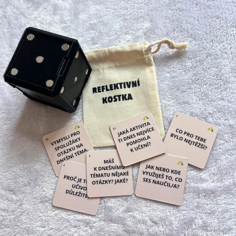 Reflektivní kostka - Varianta produktu: sada kostka + plíšky, Jazyk: německy